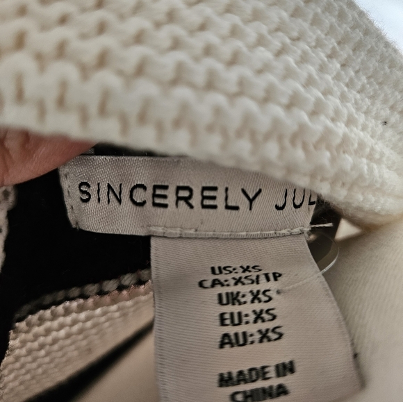 Sincerely Jules Sweater Striped XS black and white - Picture 3 of 3